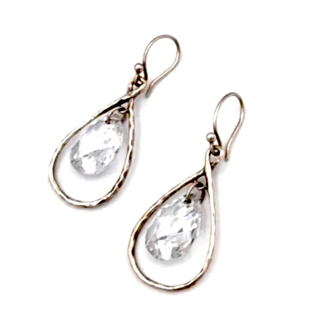 Silpada Vintage Sterling Silver CZ Earrings